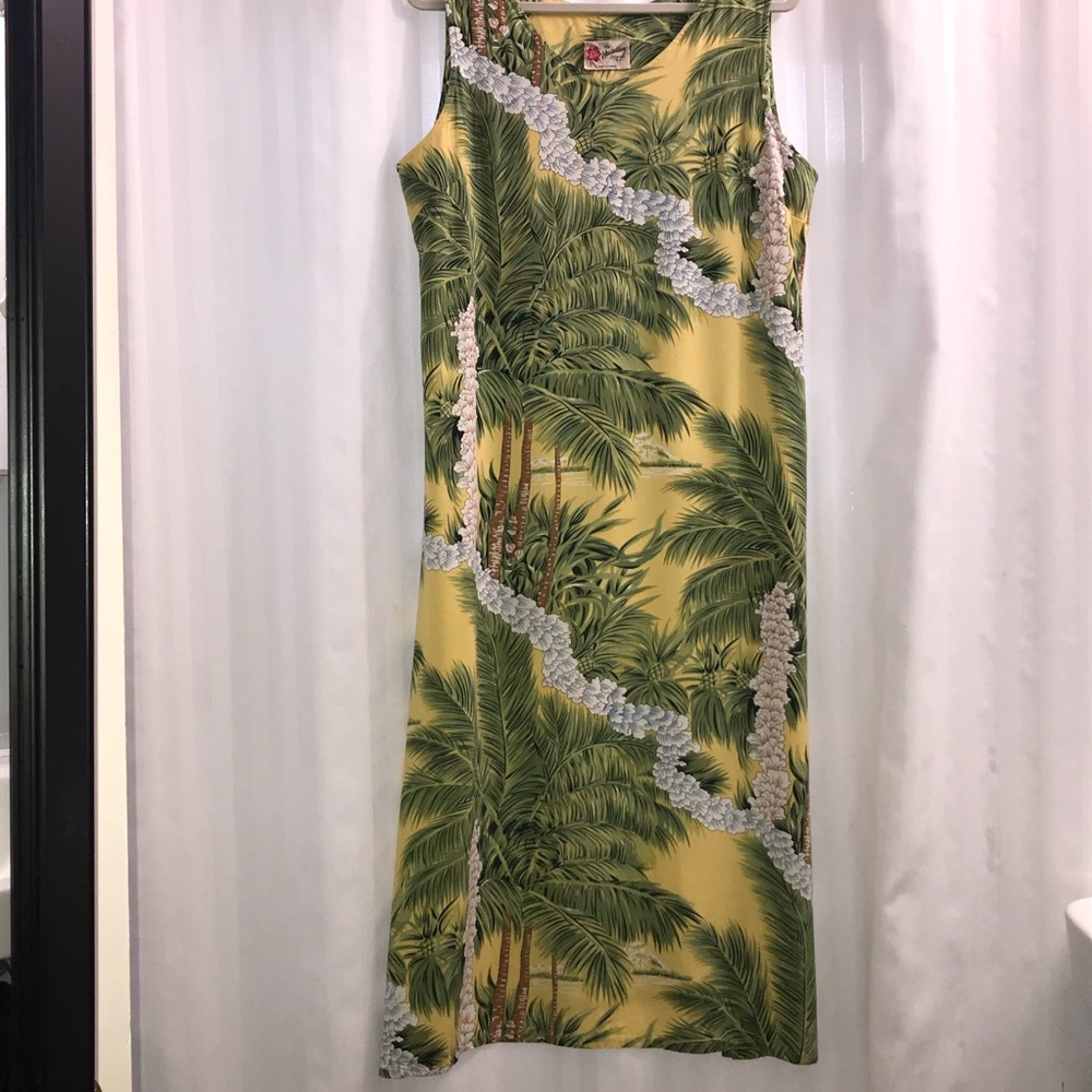 Hilo Hattie 🌴 sleeveless maxi shift Size Large 🌴
